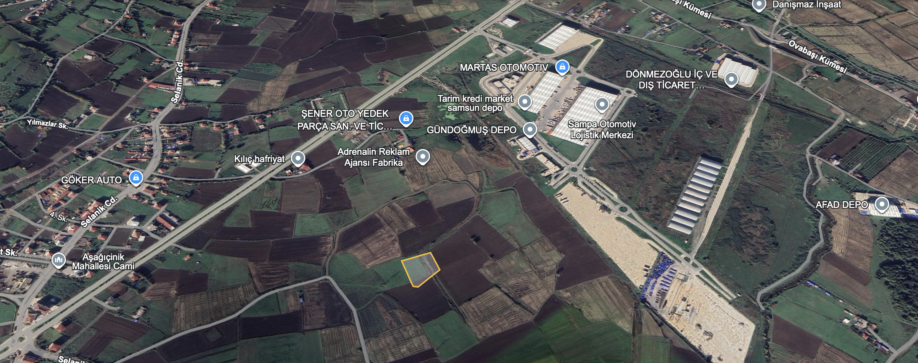 TEKKEKÖYDE SAMSUN-ORDU YOLUNA YAKIN TİCARİ ARSA